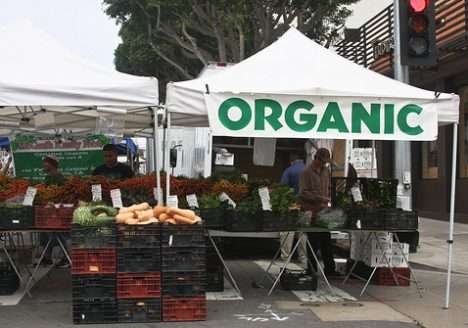 OrganicsNet na feira orgânica de Santa Monica, California