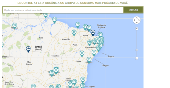 Monitoramento por satélite mostra pontos de comercialização de produtos orgânicos