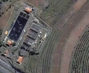 Estação de tratamento de esgoto em Piracicaba. Quanto mais perto da lavoura, melhor o aproveitamento