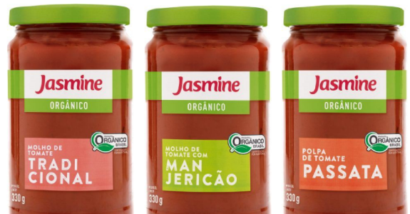 Jasmine inclui molhos de tomate em seu portfólio orgânico