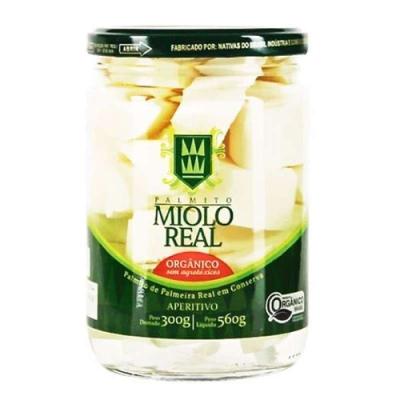 Palmito aperitivo orgânico miolo real-560g