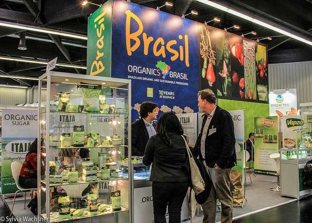 Participação brasileira na Biofach 2016. Foto: Sylvia Wachsner