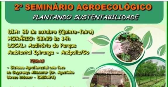 Seminário Agroecológico acontecerá em Goiás