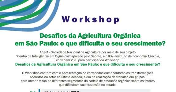Workshop: desafios da agricultura orgânica em São Paulo