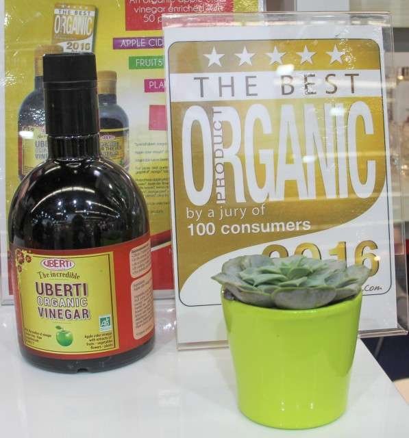 A empresa francesa Uberti ganha prêmio do júri da BioFach 2016, com o vinagre de cidra com extrato de frutas e vegetais Foto: Divulgação/CI Orgânicos