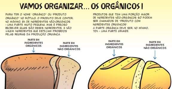 Produto orgânico ou produto com ingredientes orgânicos?