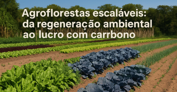 Agroflorestas escaláveis: da regeneração ambiental ao lucro com carbono