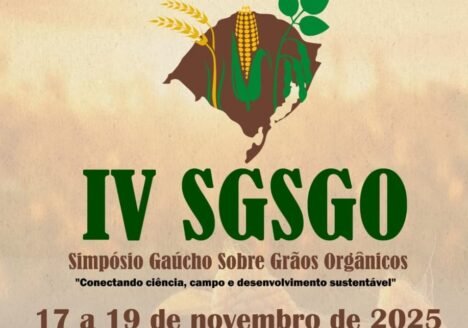 IV Simpósio Gaúcho sobre Grãos Orgânicos acontece em Cachoeira do Sul na próxima semana