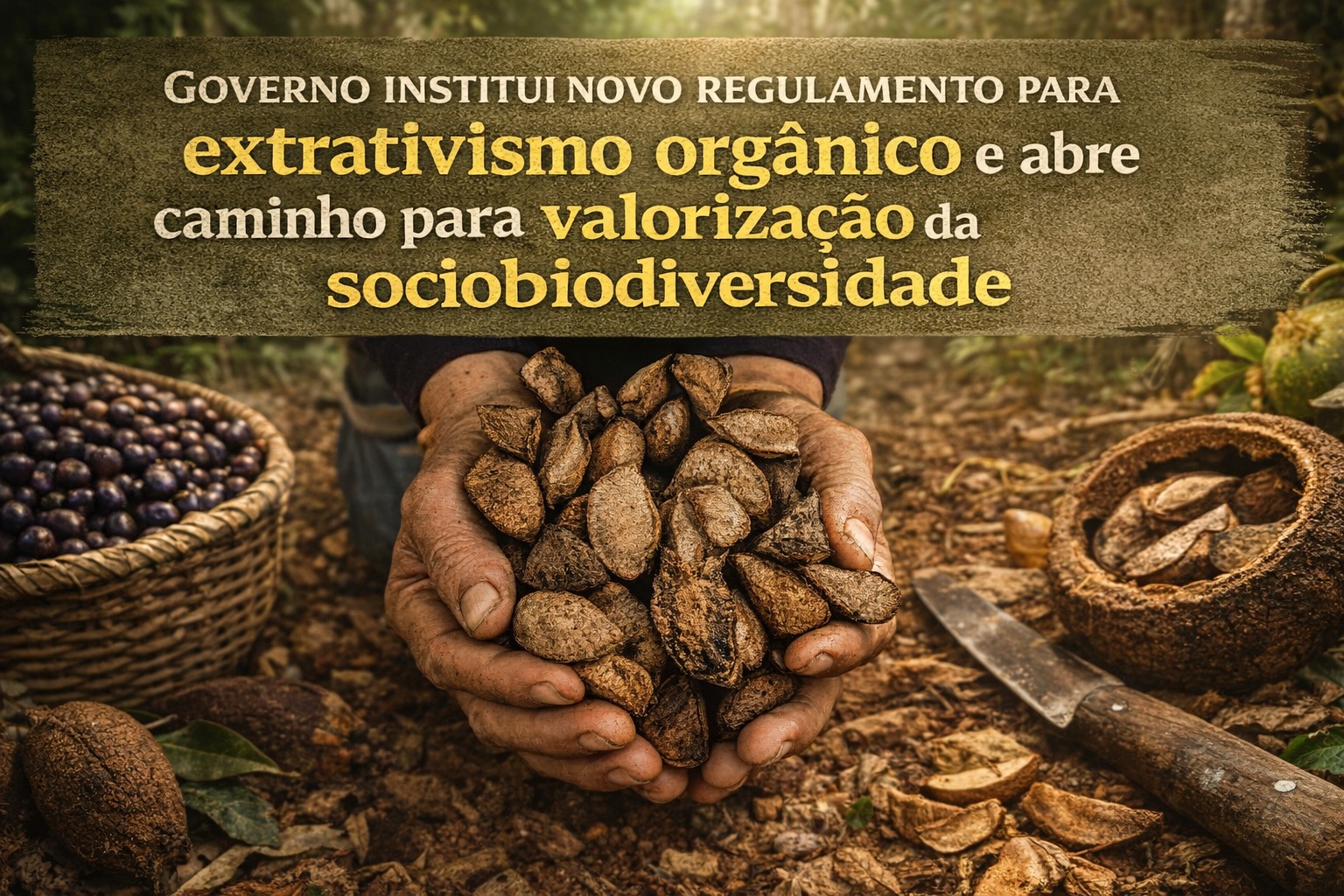 Governo institui novo regulamento para extrativismo orgânico e abre caminho para valorização da sociobiodiversidade