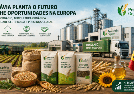 A agricultura orgânica da Moldávia amplia sua presença na Europa por meio da Prograin Organic