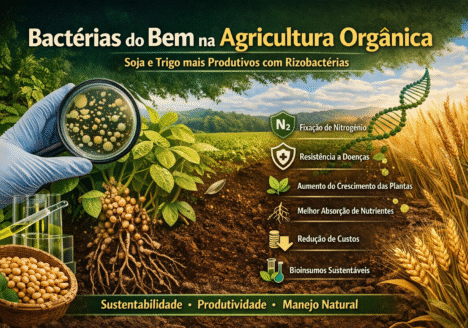 Bactérias do Bem: A Revolução Invisível que Impulsiona a Soja e o Trigo Orgânicos