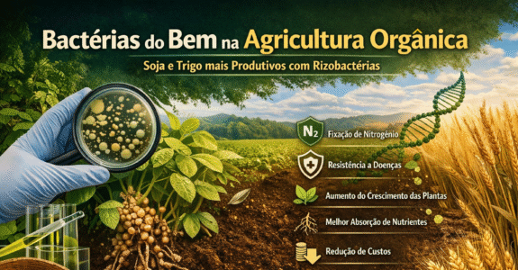 Bactérias do Bem: A Revolução Invisível que Impulsiona a Soja e o Trigo Orgânicos