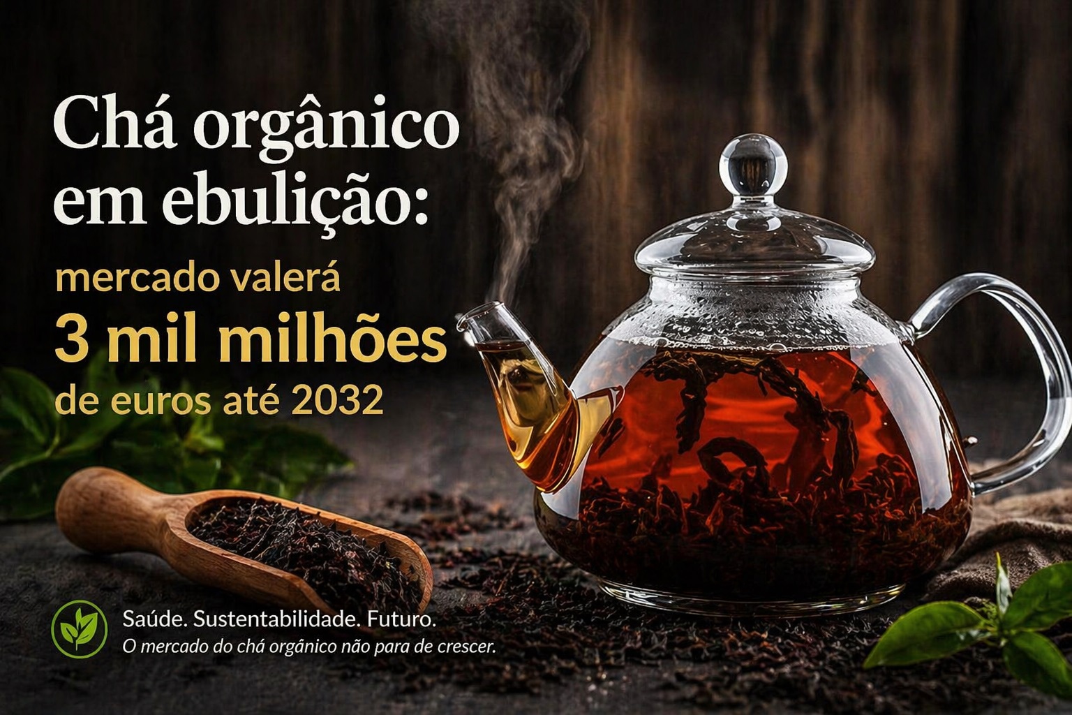 Chá orgânico em ebulição: mercado valerá 3 mil milhões de euros até 2032